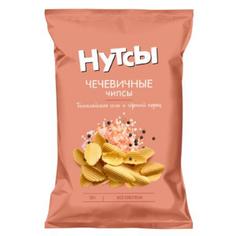 Чечевичные чипсы - Нутсы безглютеновые со вкусом гималайской соли и черного перца Don Shelldon 50 г