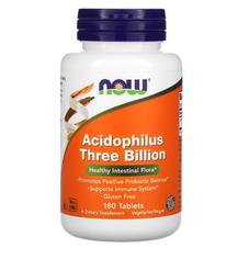 Ацидофилин долгоживущий 3 млн NOW FOODS 180 таблеток