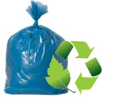 Пакеты для мусора биоразлагаемые 10 штук по 60 литров с завязками