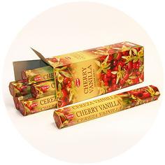 Благовония HEM Cherry Vanilla - Ваниль и вишня, 20 палочек