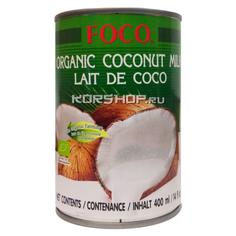 FOCO кокосовое молоко органическое 10-12% в банке, 400 мл