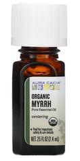 Мирра, 100% эфирное масло органическое Aura Cacia, 7.4 мл