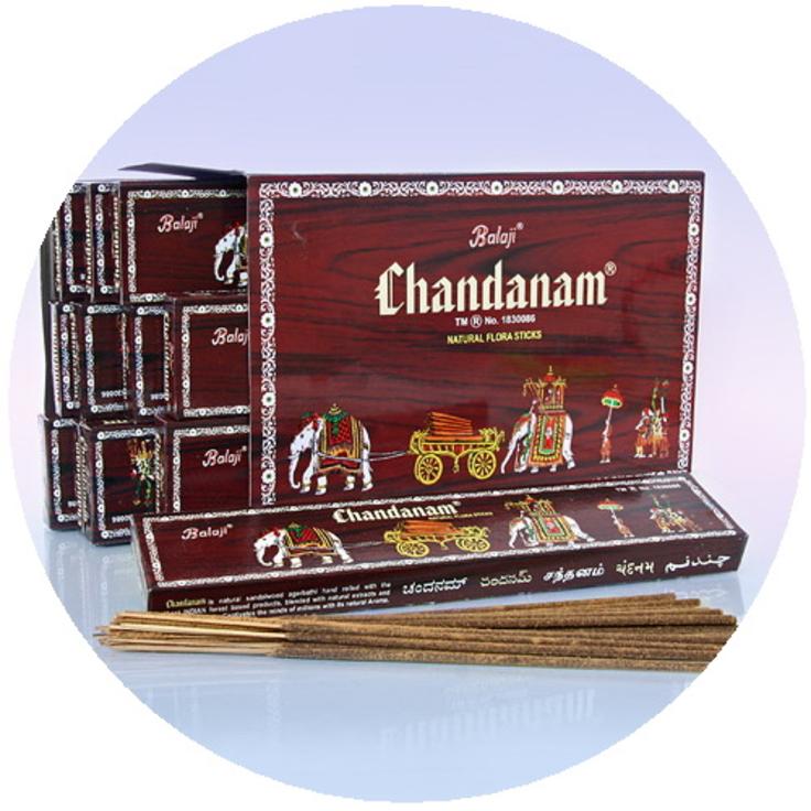 Благовония Chandanam - Красный сандал с медом Balaji 25 г