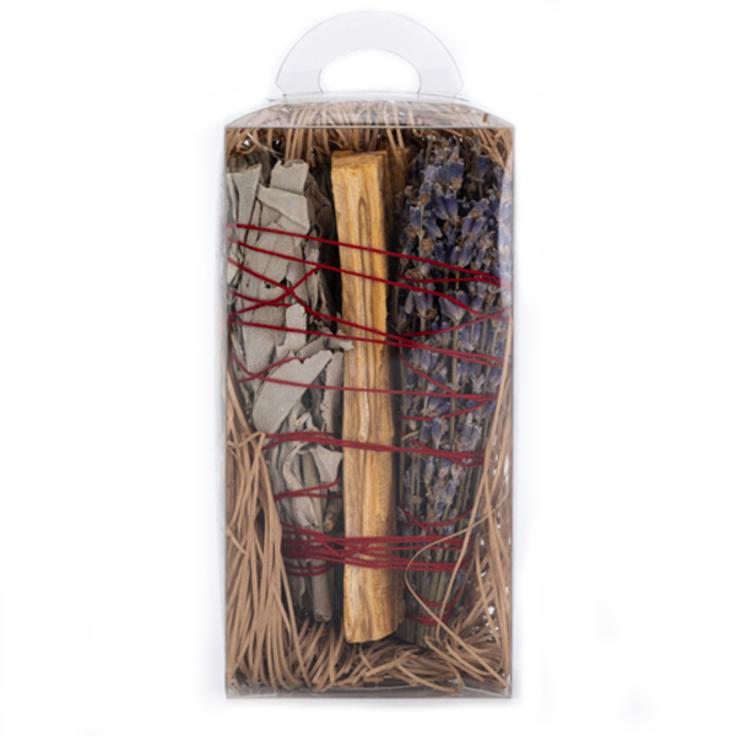 Смуджи Palo Santo (пало санто), White Sage (белый шалфей) и лаванда Macau Code