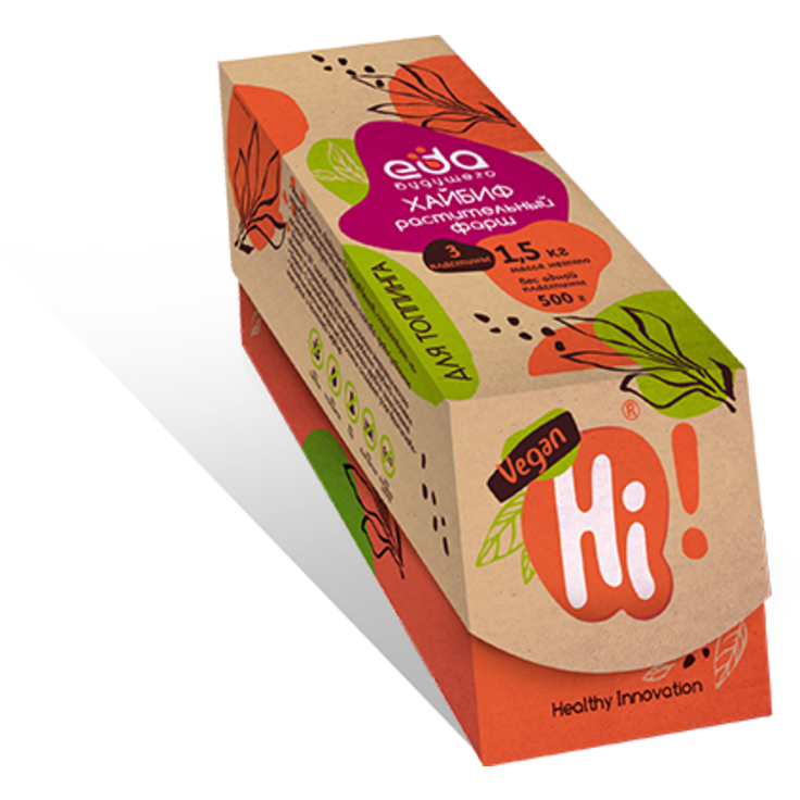 Фарш растительный веганский для топпинга Hi-биф "Еда будущего" 3 упаковки по 500 г