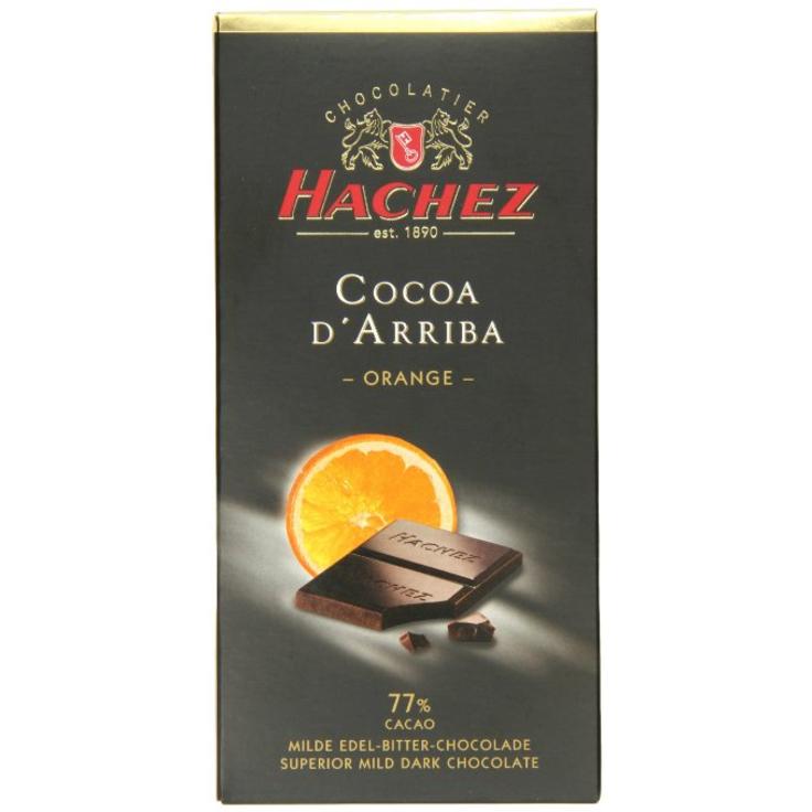 Шоколад горький  с апельсином "Какао Арриба" 77% Hachez, 100 г