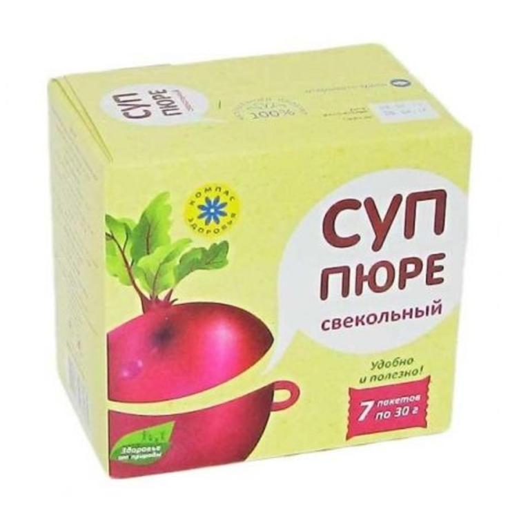 Суп-пюре свекольный "Компас здоровья" 7 пакетиков по 30 г