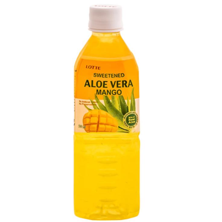 Напиток Алоэ вера натуральный со вкусом манго LOTTE, 500 мл