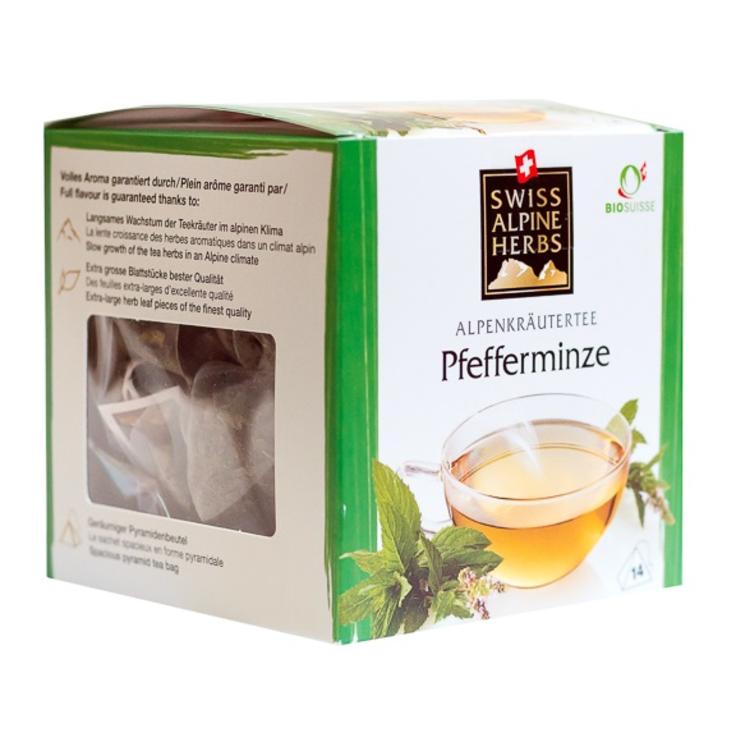 Органический травяной чай «Мята перечная» SWISS ALPINE HERBS 14 пирамидок по 1 г
