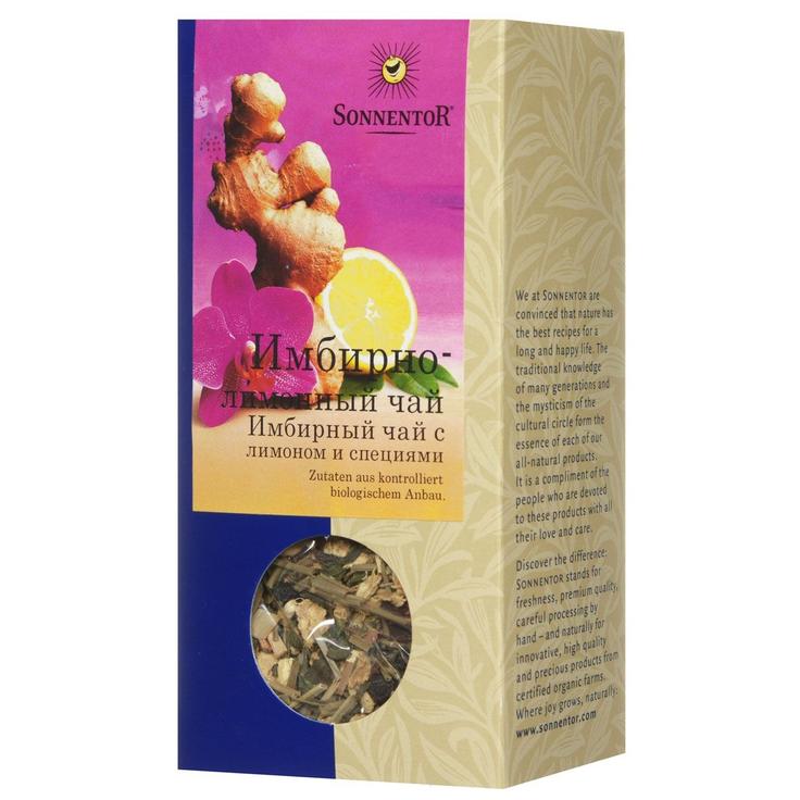 SONNENTOR органический чай «Имбирно-лимонный», 80 г