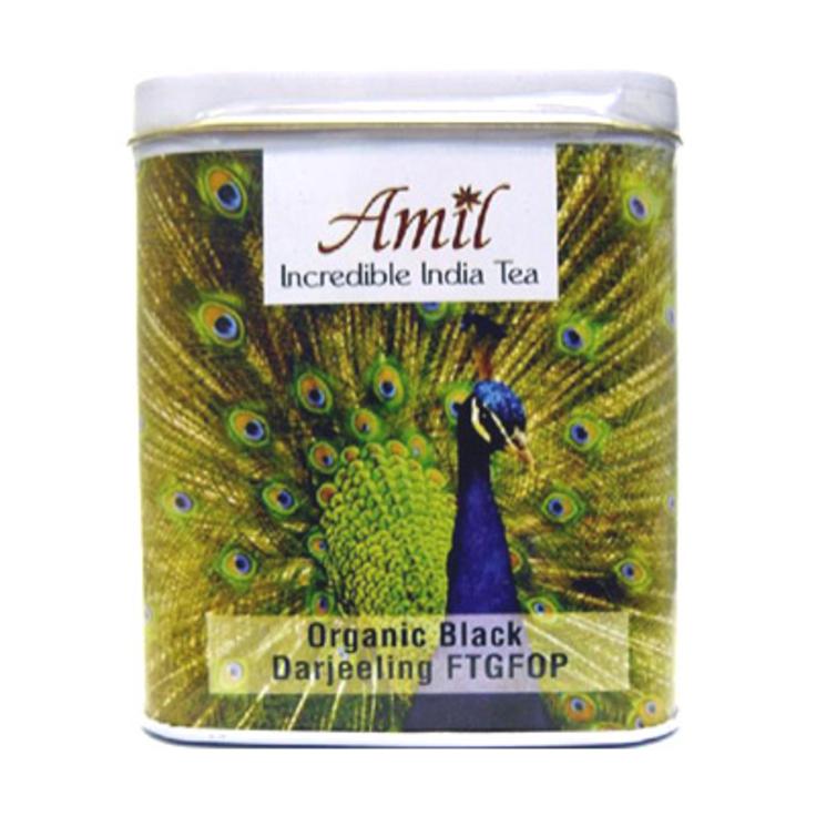 Чай черный органический в банке Дарджилинг "Peacock" Amil 100 г