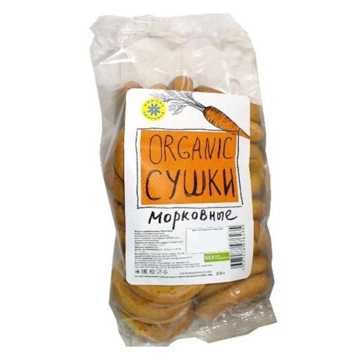 Сушка морковная на фруктозе "Компас здоровья", 200 г