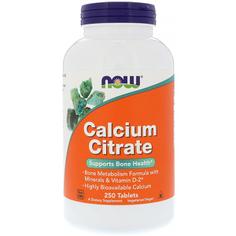 Calcium Citrate NOW FOODS 600 mg 250 таблеток