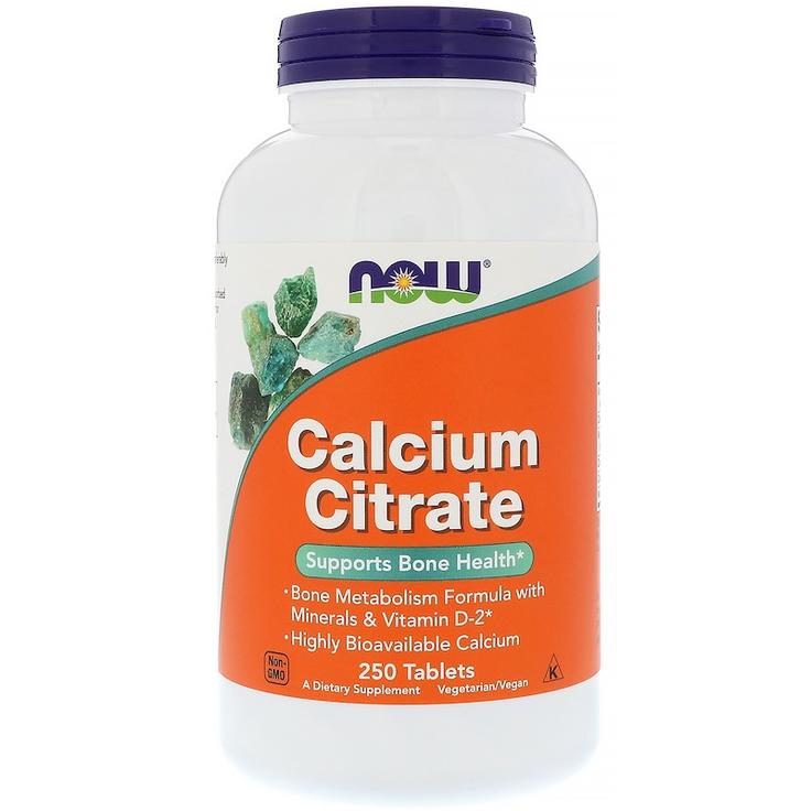 Calcium Citrate NOW FOODS 600 mg 250 таблеток