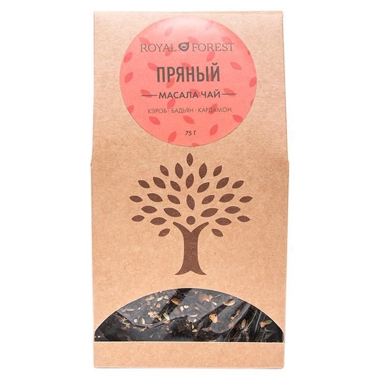 Пряный чай ROYAL FOREST масала из специй-кэроб 75 г