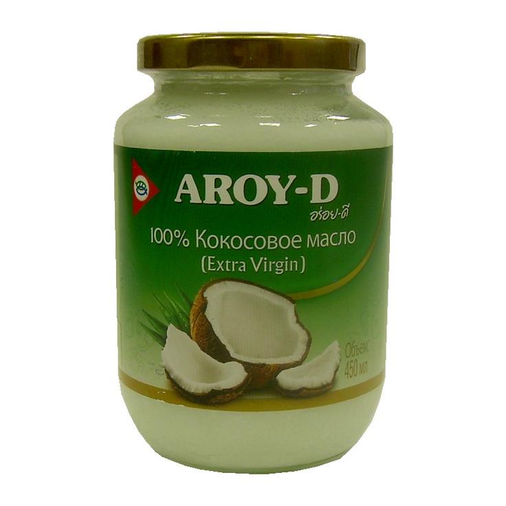 Кокосовое масло холодного отжима AROY-D, 450 мл