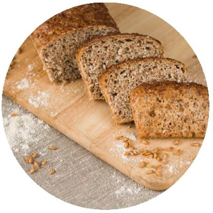 Хлеб бездрожжевой пшеничный "Цельнозерновой"  "Рада", 450 г