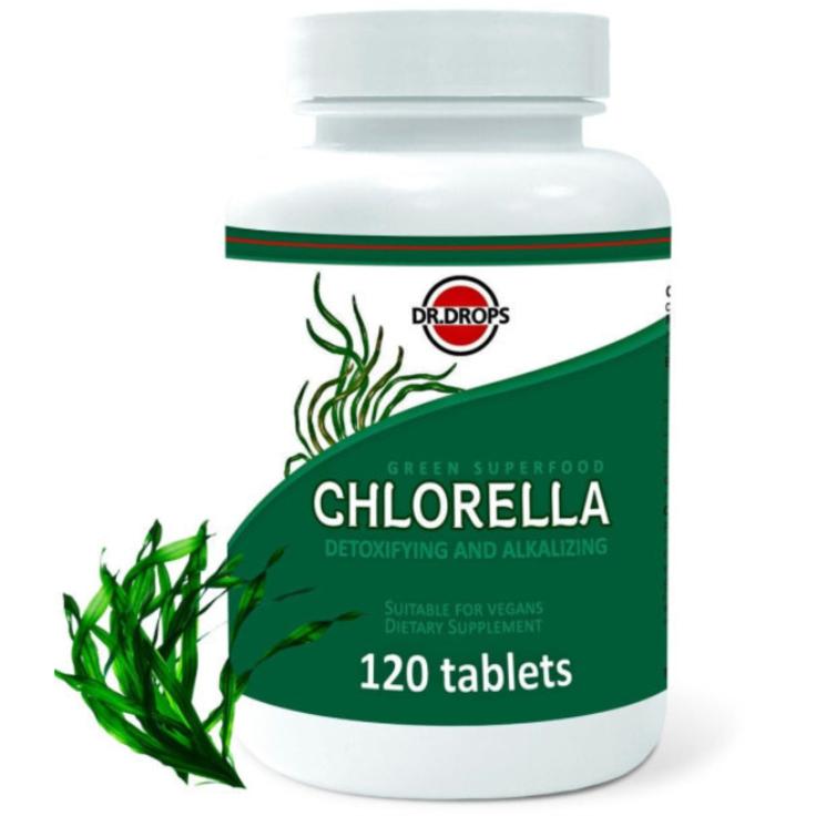 Хлорелла Dr.DROPS, 120 таблеток по 500 мг