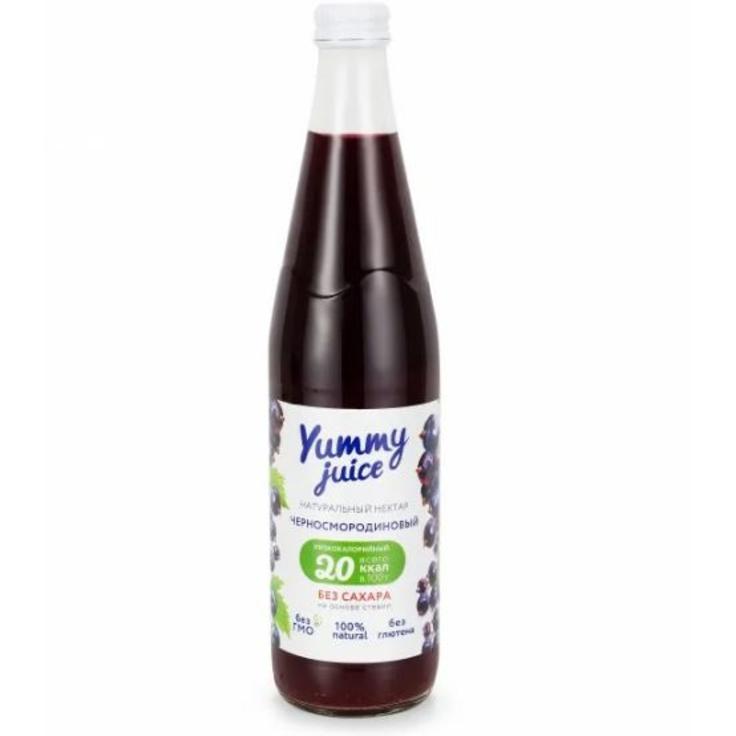 Нектар черносмородиновый 35% без сахара Yummy Juice 500 мл