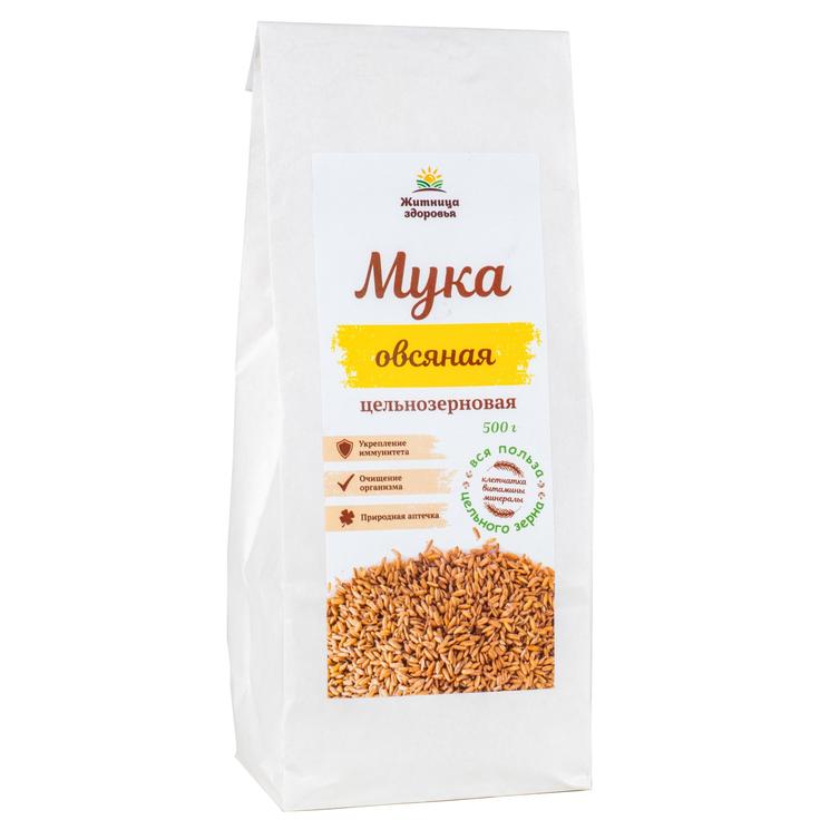 Мука овсяная цельнозерновая "Житница здоровья", 500 г