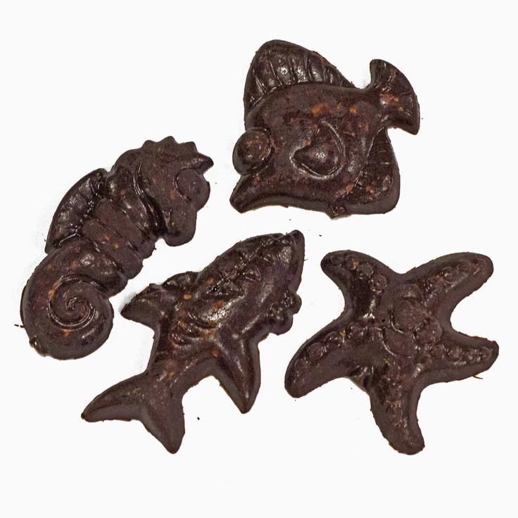 Натуральный темный шоколад "от Лены" с органической ванилью и сиропом агавы - 4 фигурки животных