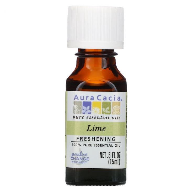 Лайм, 100% эфирное масло Aura Cacia, 15 мл