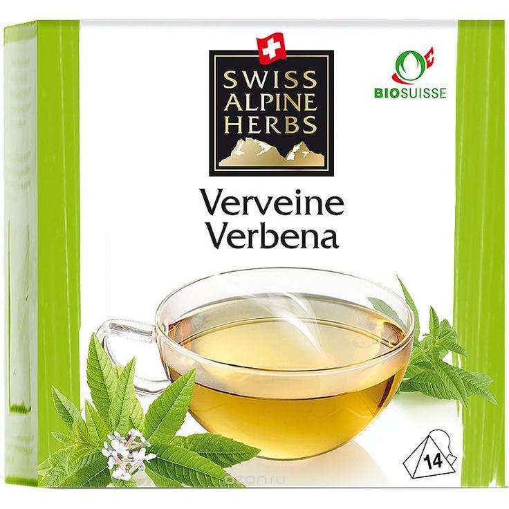 Органический травяной чай «Вербена» SWISS ALPINE HERBS 14 пирамидок по 1 г