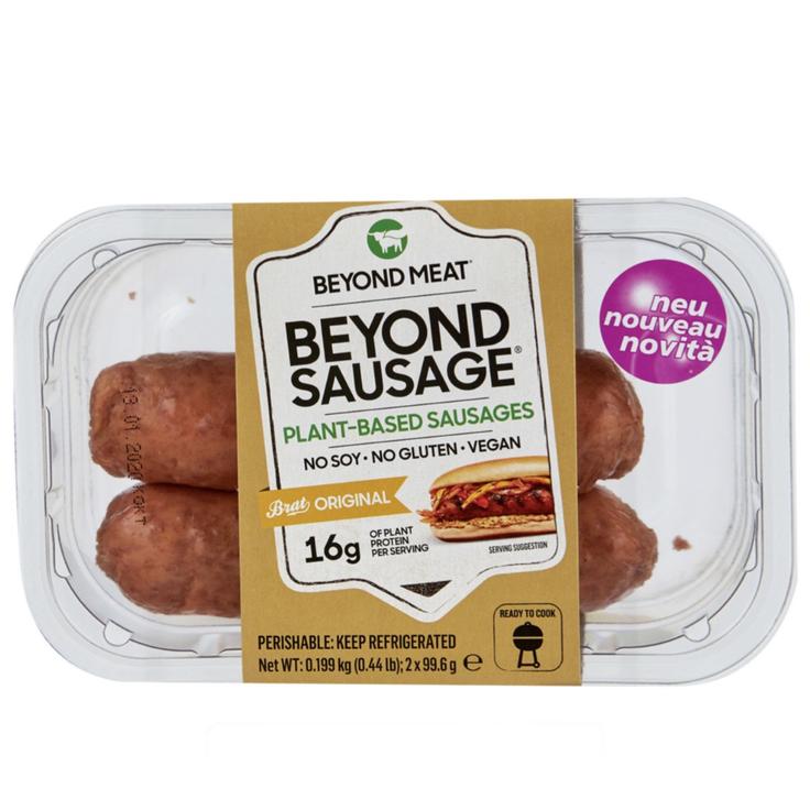 Beyond Sausage сосиска веганская для хот-дога - 2 штуки BEYOND MEAT 199 г