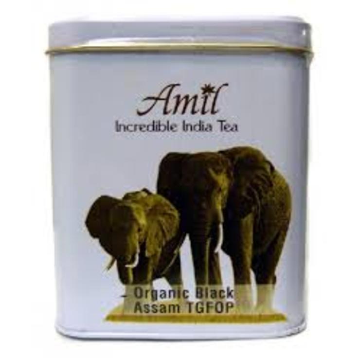 Чай черный органический в банке Ассам "Elephant" Amil 100 г