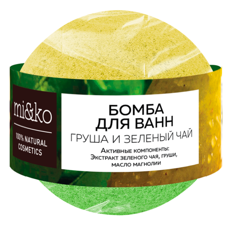 МиКо бомба для ванн "Груша и зеленый чай" 200 г
