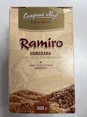 Сахар тростниковый коричневый нерафинированный Демерара RAMIRO 800 г