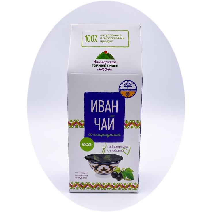 Иван-чай ферментированный со смородиной - Башкирские горные травы, 100 г