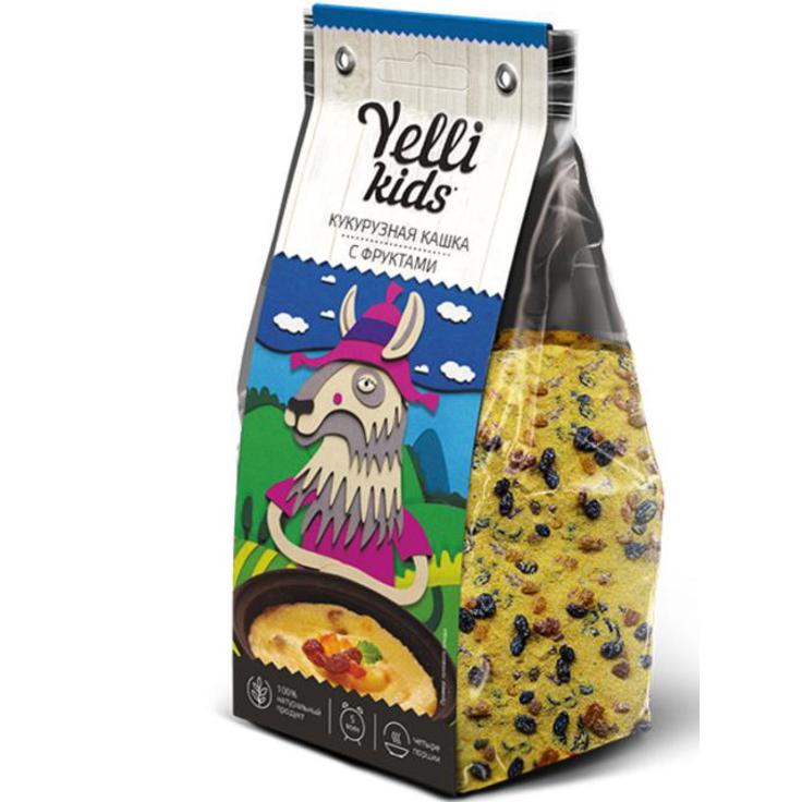 Кукурузная кашка с фруктами Yelli Kids 120 г