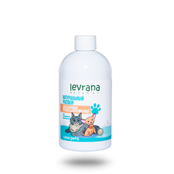 Натуральный раствор для здоровья зубов и десен собак и кошек LEVRANA 300 мл