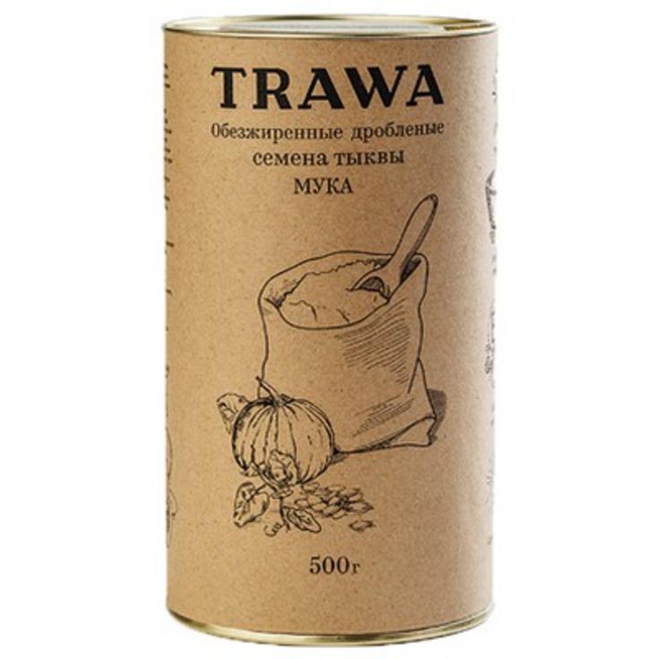 Мука тыквенная (обезжиренные дробленые семена тыквы) TRAWA 500 г