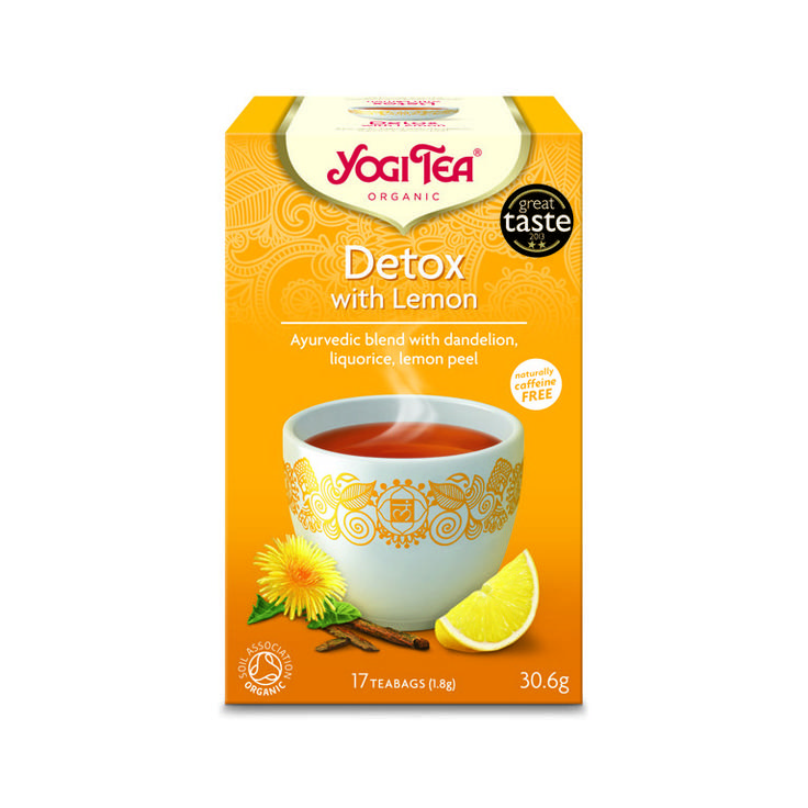 Чай органический Yogi Tea Detox with Lemon - Очищающий с лимоном БИО 17 пакетиков 30.6 г