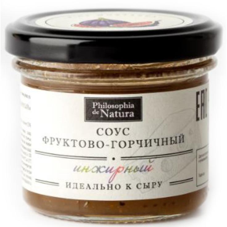 Соус горчичный медово-фруктовый Инжир - Philosophia de Natura, 100 г