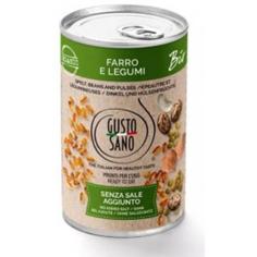 Бобовый микс с перловкой консервированный органический Gusto Sano 400 г