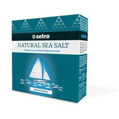 Натуральная адриатическая морская соль йодированная мелкая SETRA, 500 г