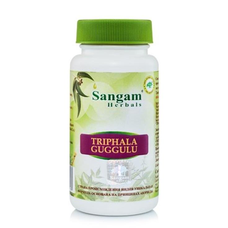 Трифала Гуггул чурна в таблетках по 750 мг Sangam Herbals 60 штук