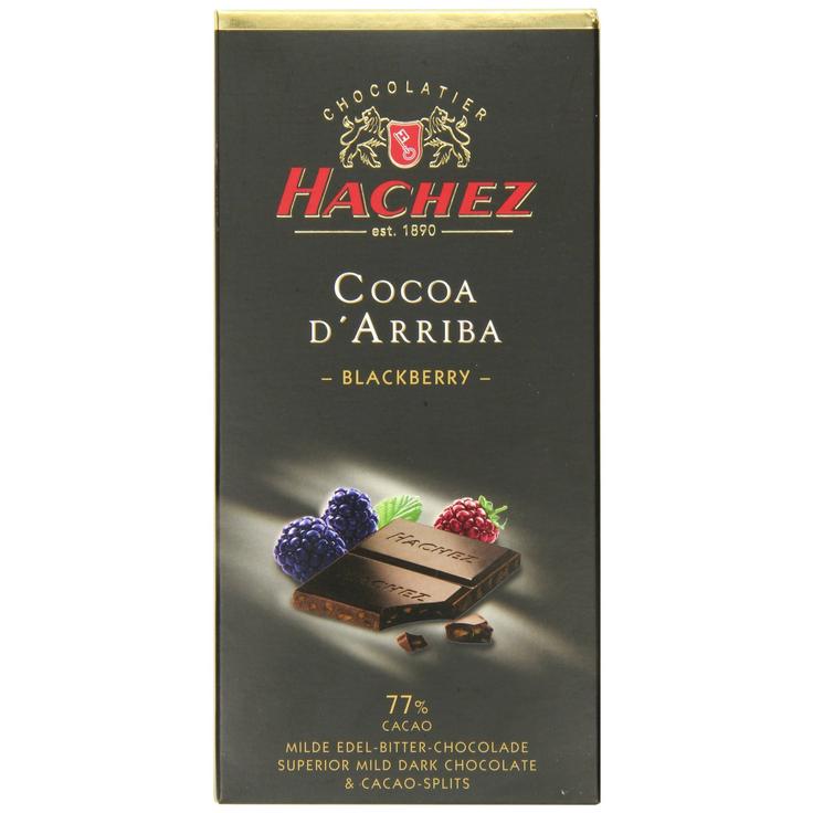 Шоколад горький с ежевикой "Какао Арриба" 77% Hachez, 100 г