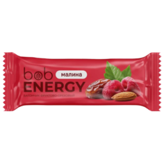 Фруктово-ореховый батончик ENERGY веганский "Малина" bob 40 г