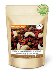Премиум-микс N7 UFEELGOOD органическая смесь с какао-крупкой, годжи, шелковицей и физалисом 100 г