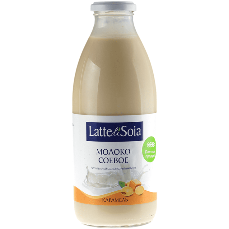 Молоко соевое карамельное Latte di Soia "СиЭко Фудс" 750 мл