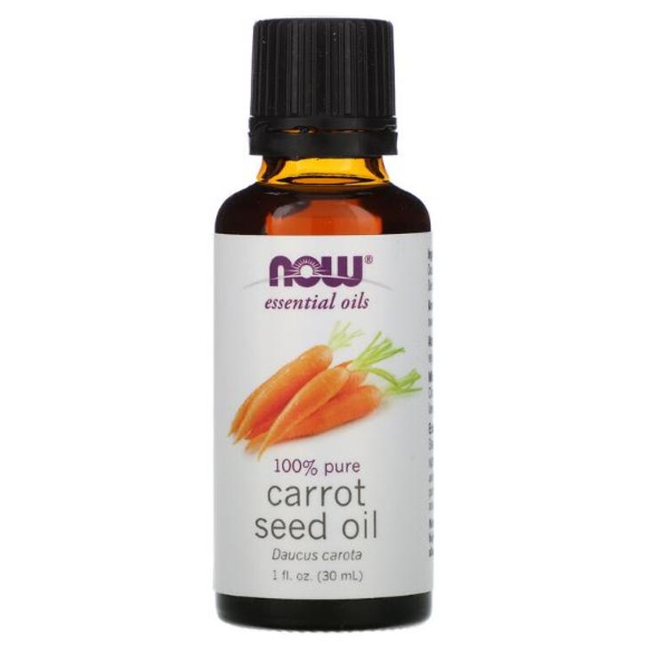 Морковь, 100% эфирное масло Now Foods, 30 мл