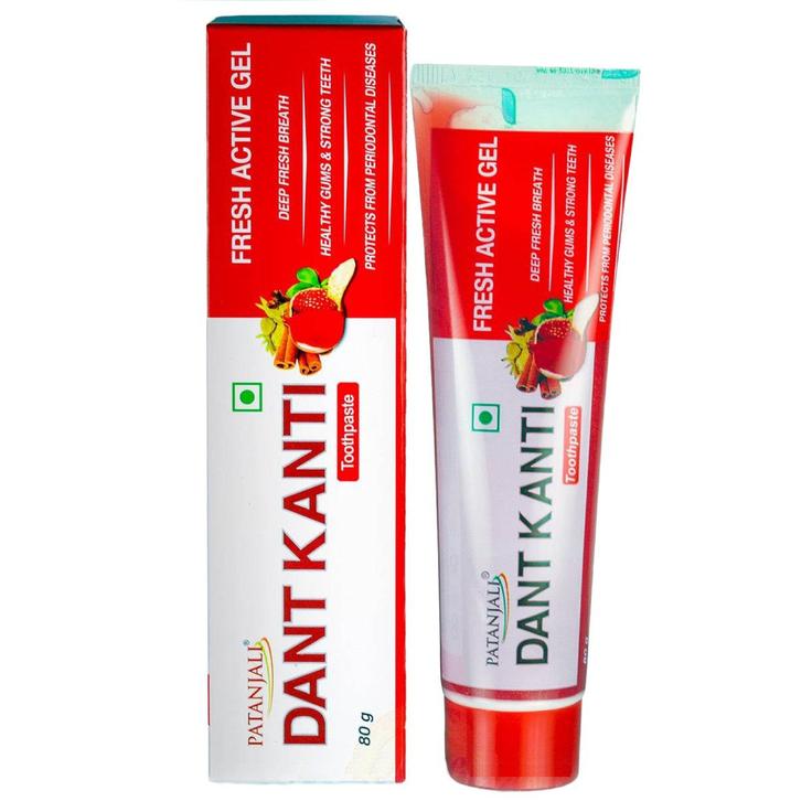 Patanjali аюрведическая зубная паста Dant Canti Fresh Active 80 г