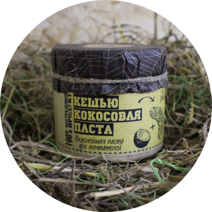 Ореховая паста из жареного кешью с кокосом БЛАГОДАР, 300 г