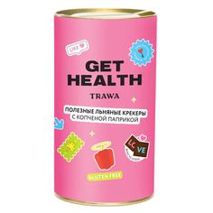 Крекеры льняные с копченой паприкой без сахара безглютеновые Get Health TRAWA 160 г
