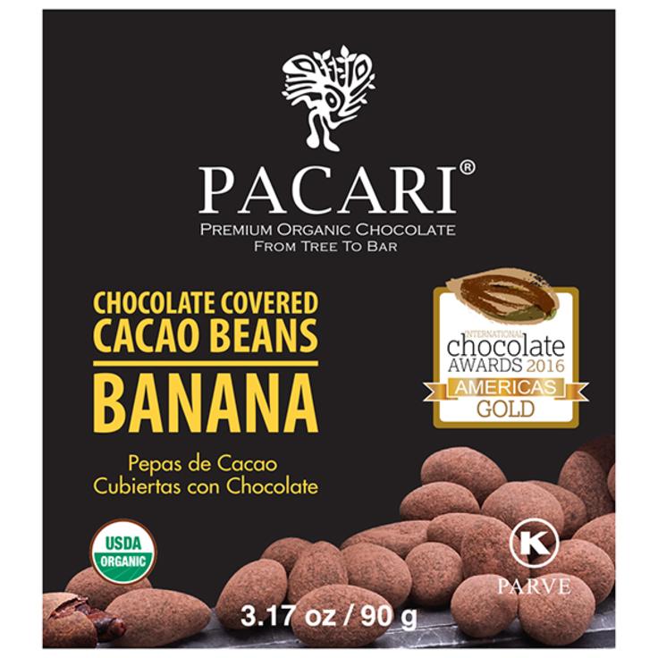 Какао-бобы в органическом шоколаде с бананом Pacari, 90 г