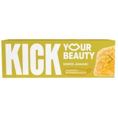 Батончик кокосовый с ананасом, коллагеном и витаминам в карамельном шоколаде - KICK your energy 45 г